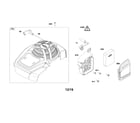 Briggs & Stratton 020734-00 blower housing/air cleaner diagram