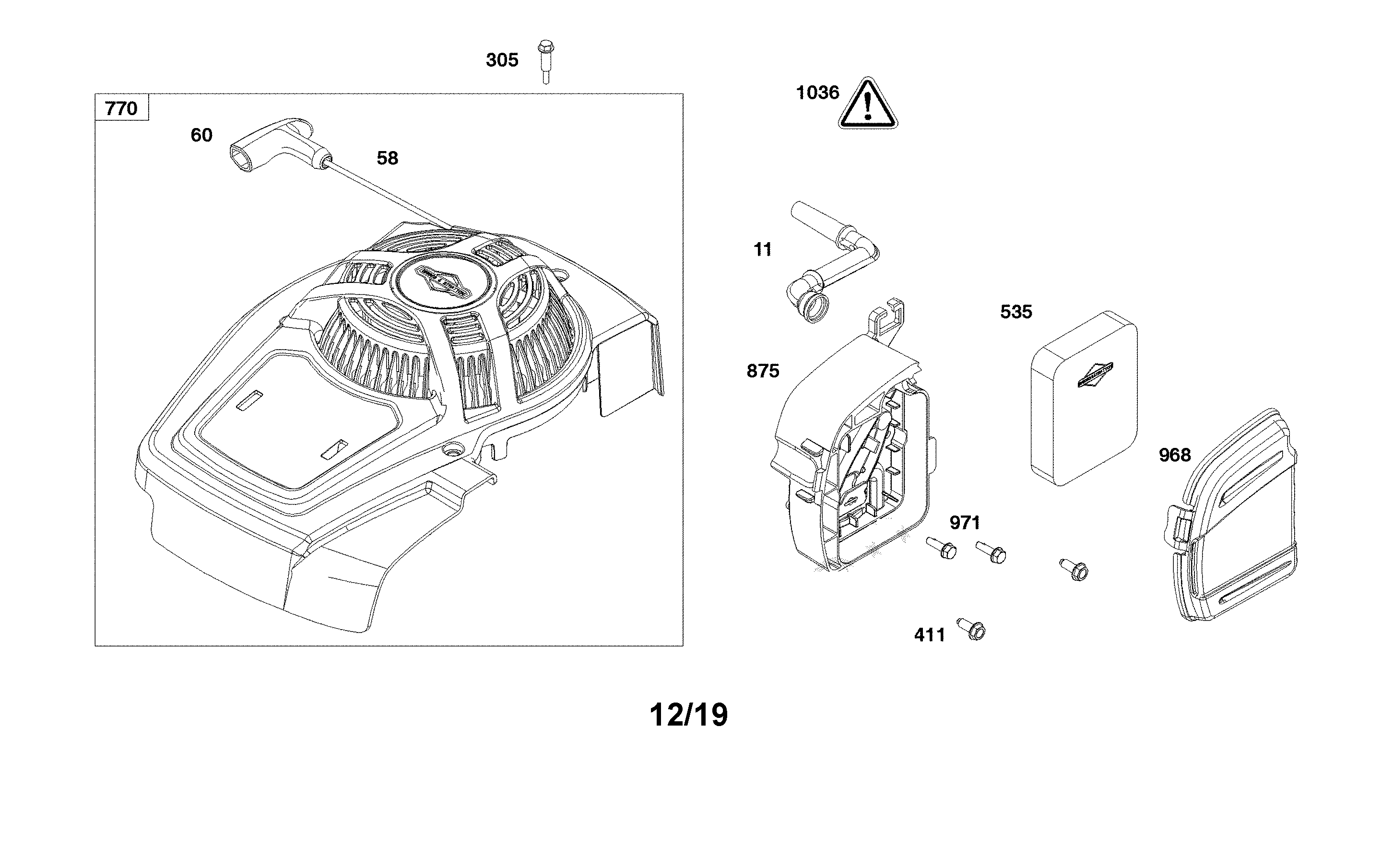 Blower housing/air cleaner