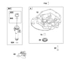 Briggs & Stratton 021027-00 sump/lubrication diagram
