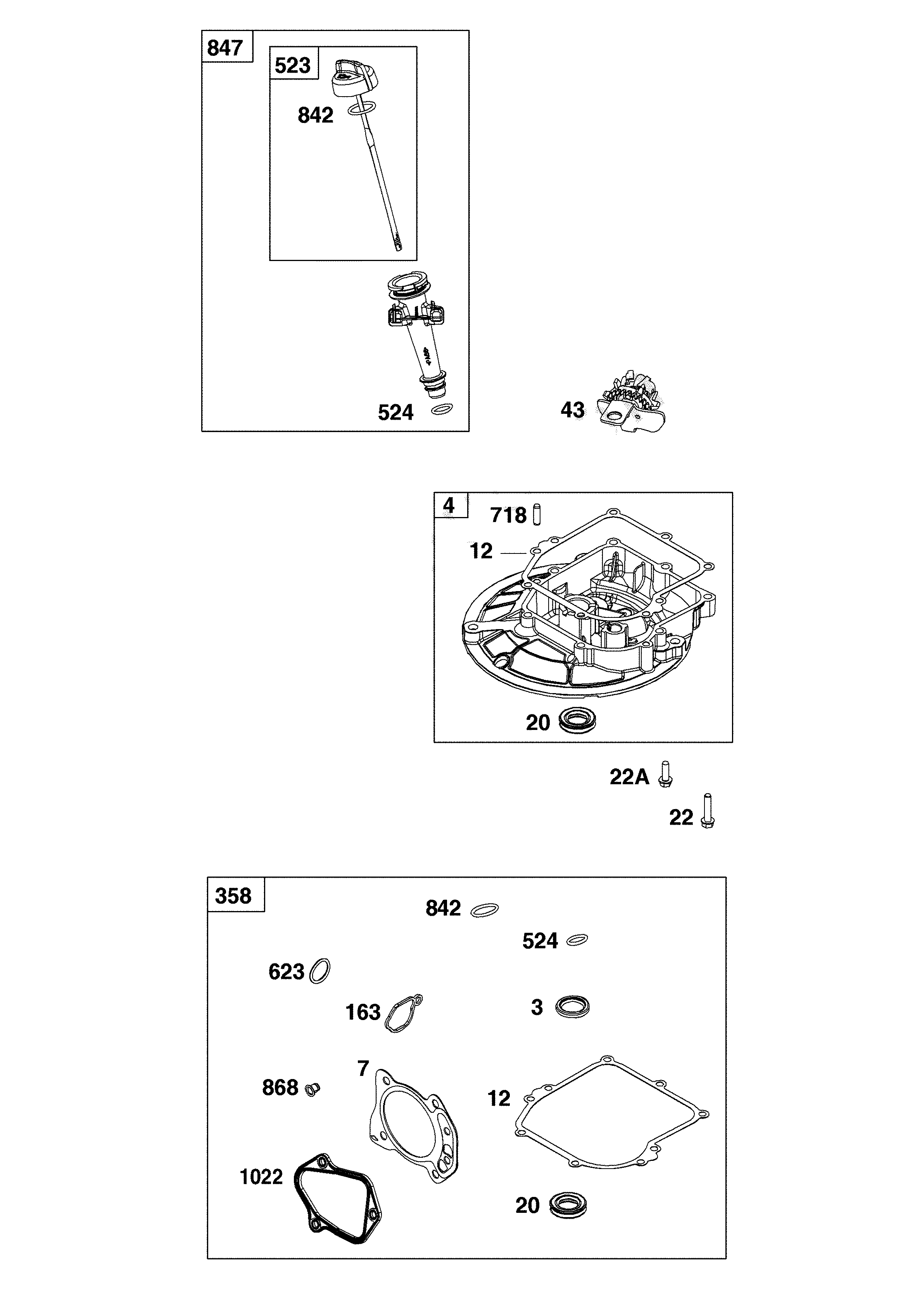 Crankcase cover/sump/lubrication