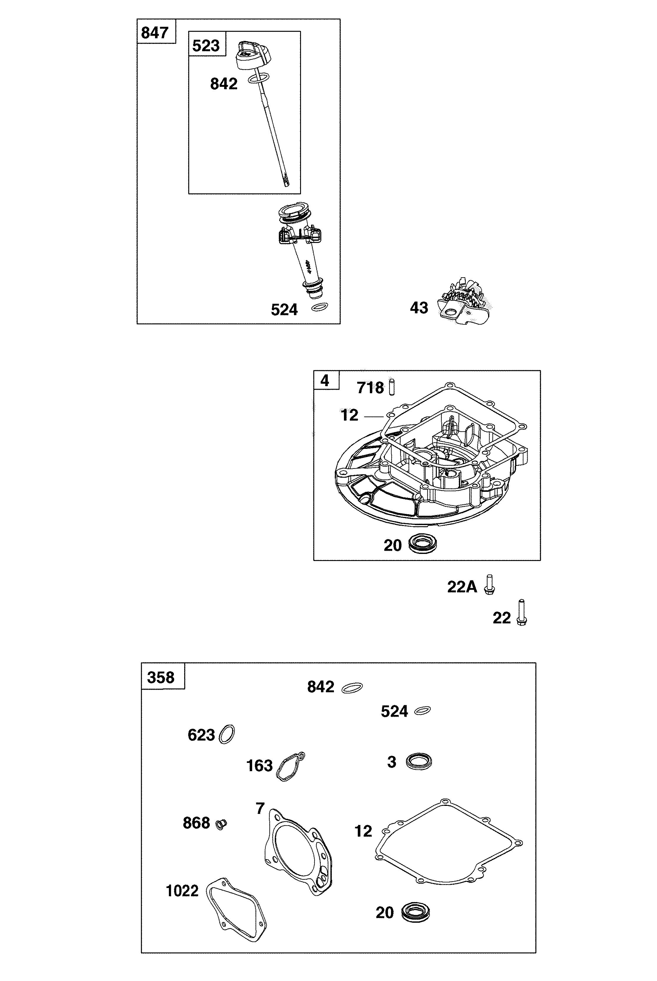 Crankcase cover/sump/lubrication