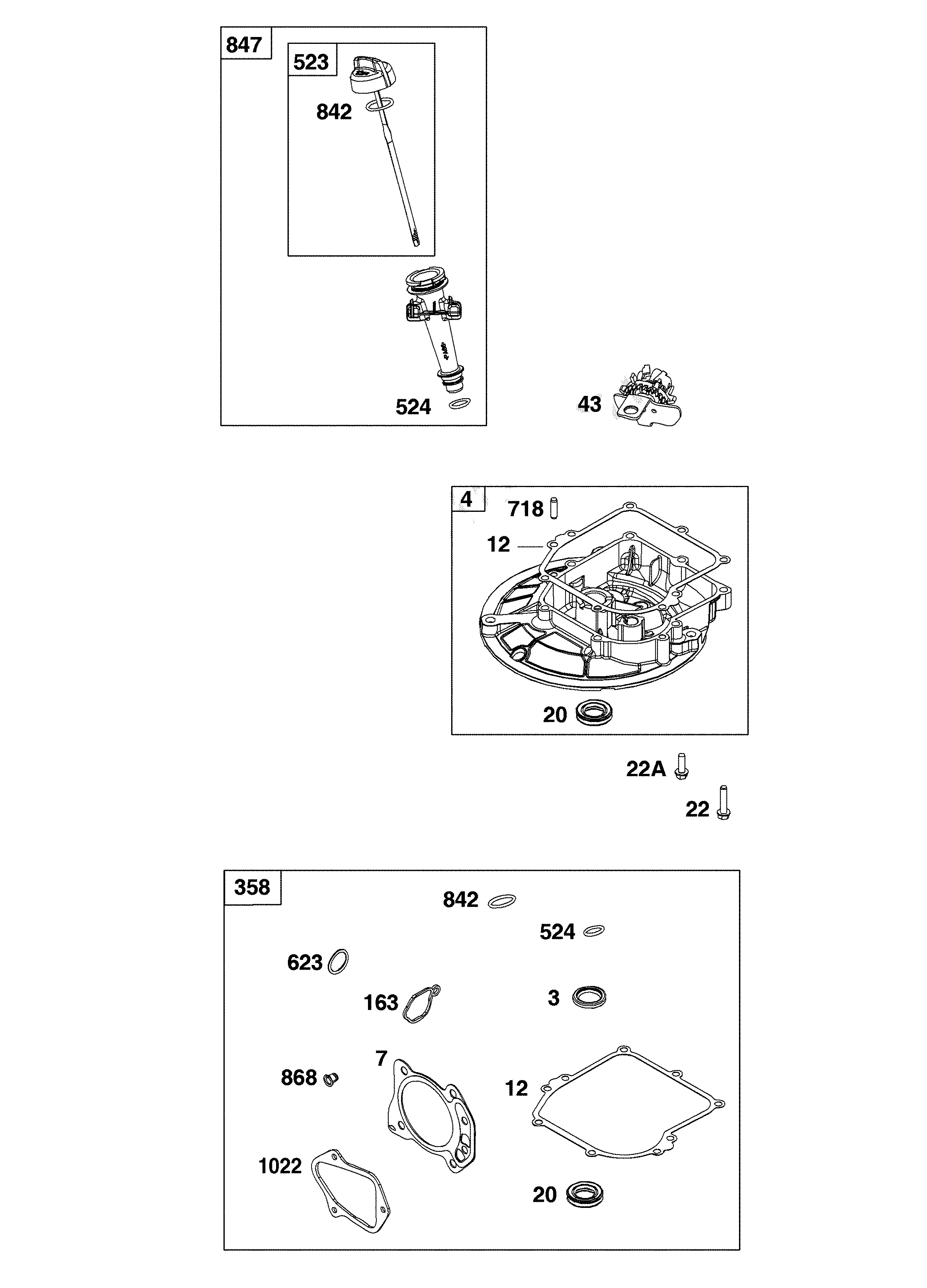 Crankcase cover/sump/lubrication
