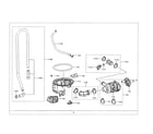 Samsung DW80R2031US/AA-00 sump assembly diagram