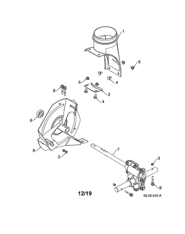 Impeller/discharge chute