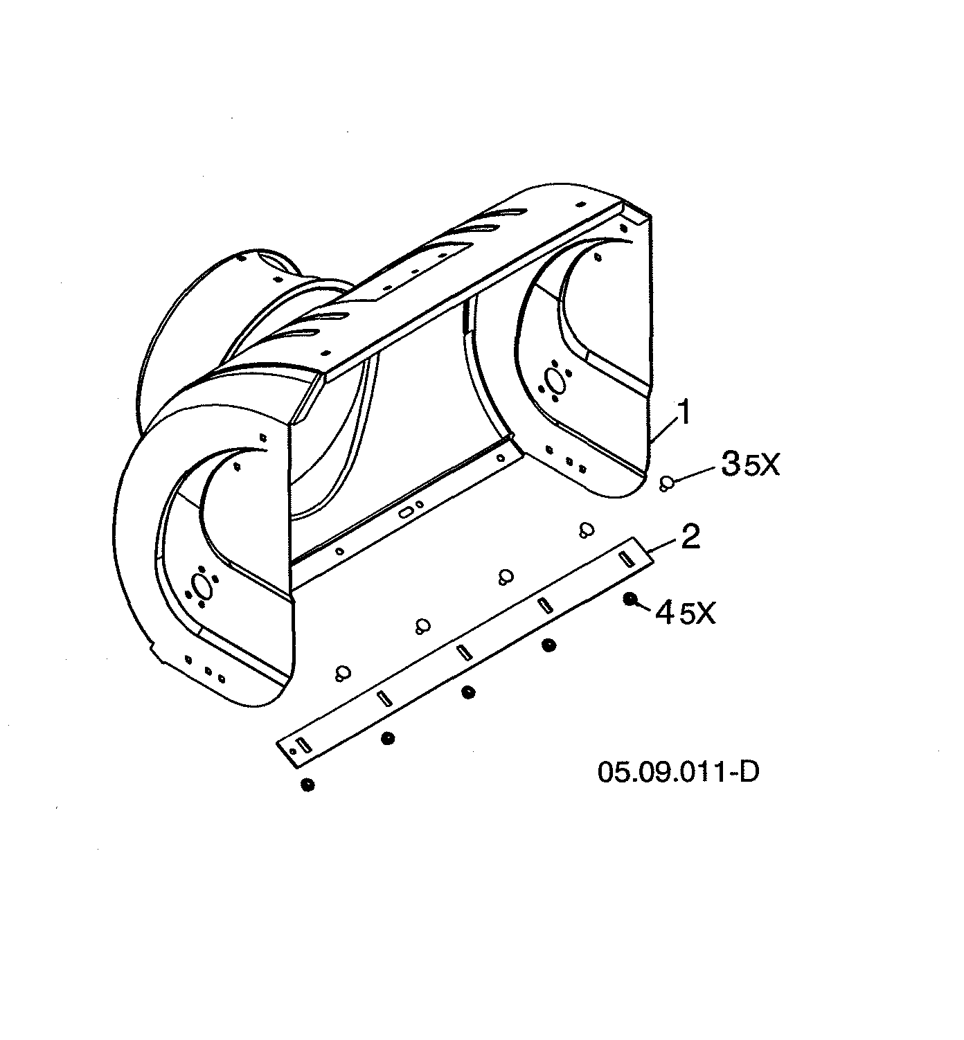 Auger housing