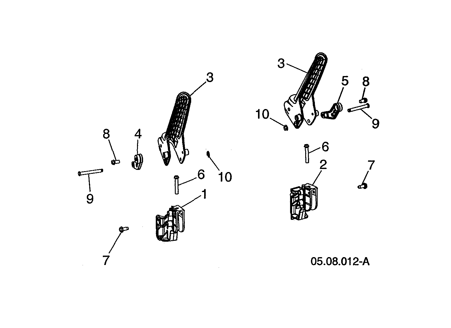 Pivot, handle levers/cable levers