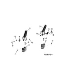 Pivot, handle levers/cable levers