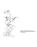Chute weldment/control chute deflector bowden