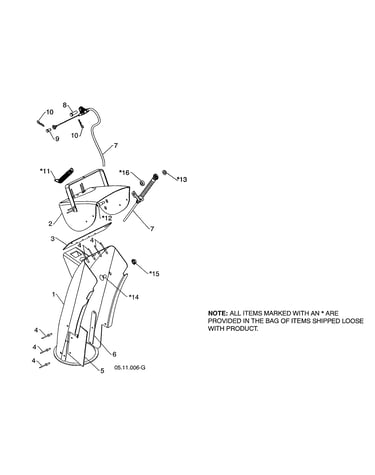 Chute weldment/control chute deflector bowden