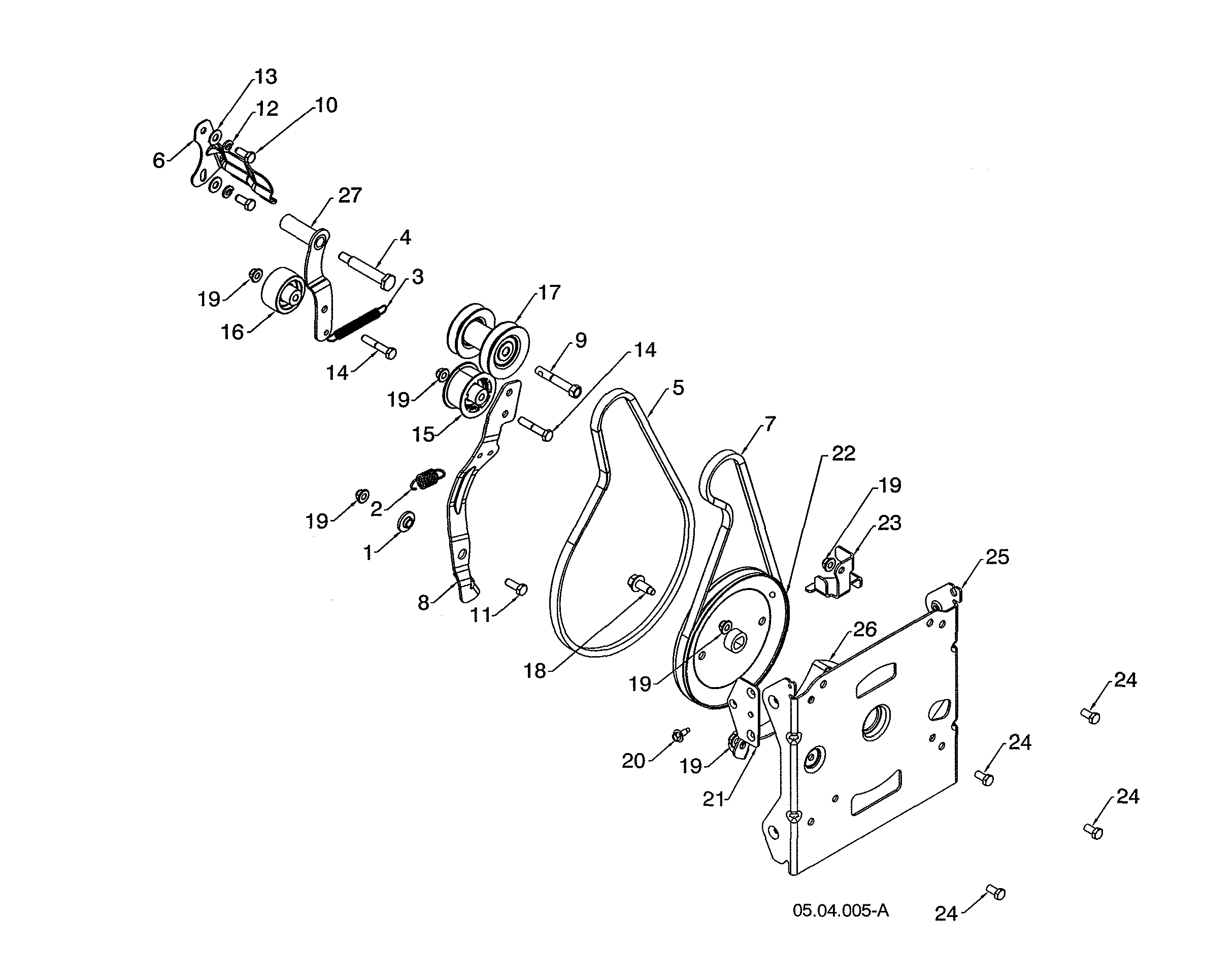 Belt drive/impeller pulley