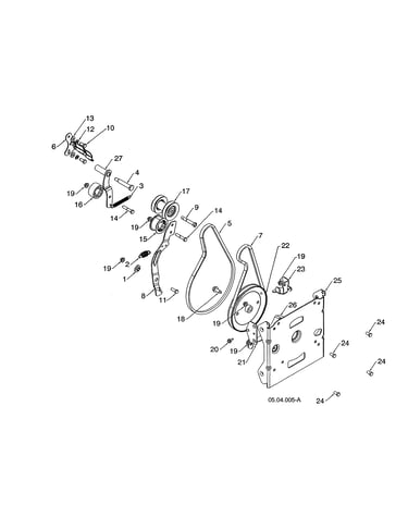 Belt drive/impeller pulley