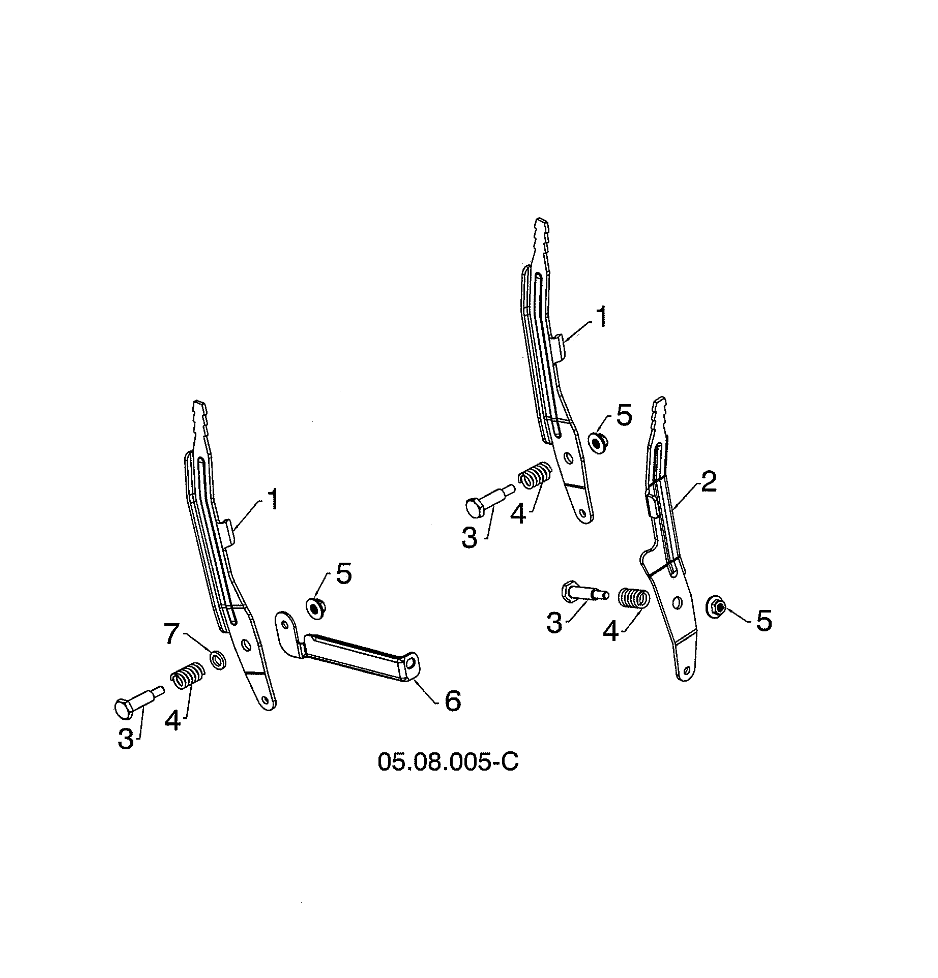 LEVER CONTROL SPEED/DEFL/CHUTE ROT