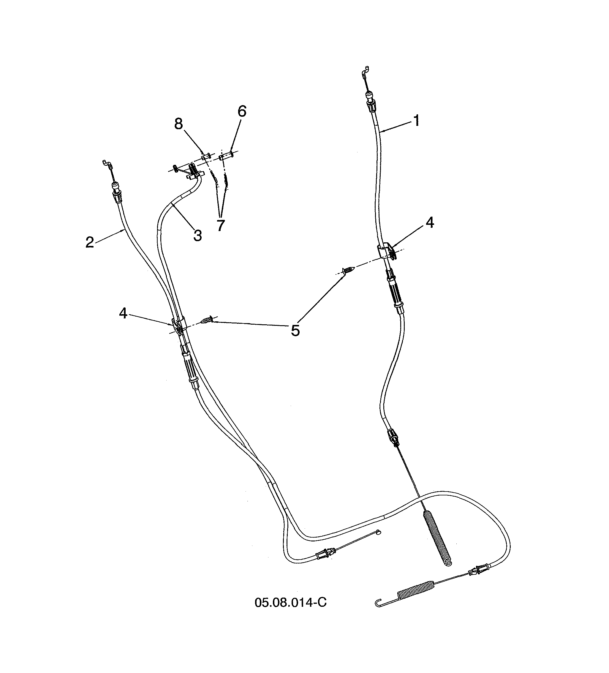 DRIVE & AUGER CONTROL CABLES