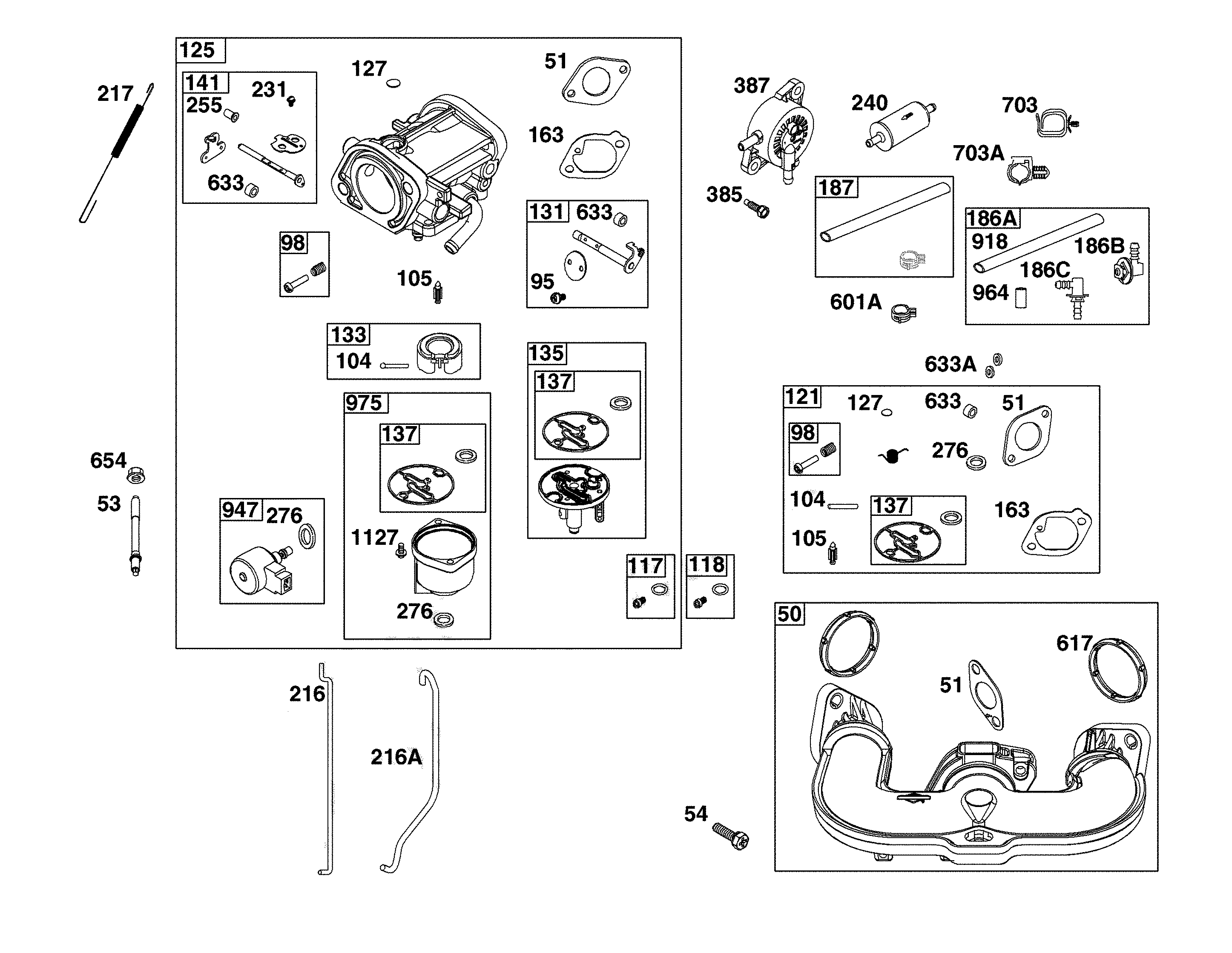 Carburetor/fuel supply