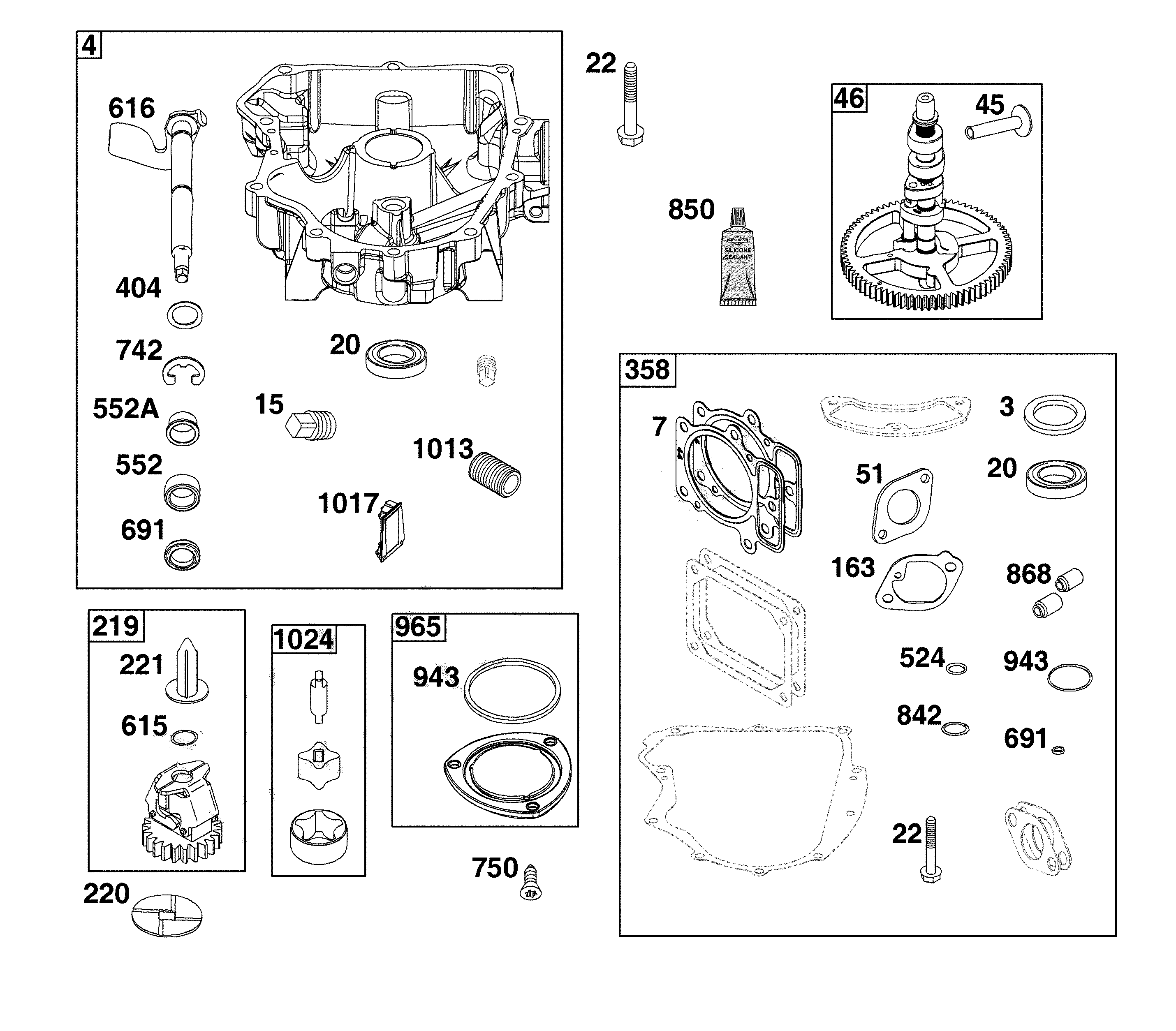 Crankcase cover/sump