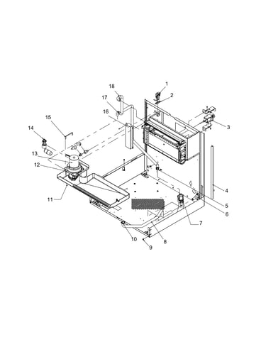 Pump/float valve/water sensor/purge valve