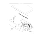 Frigidaire FAQE7111LW1 controls/top panel diagram