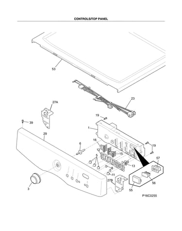 Controls/top panel