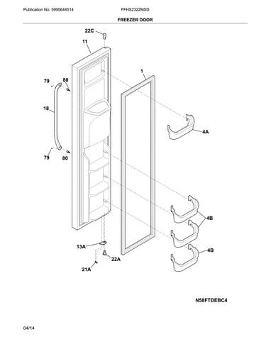 Freezer door