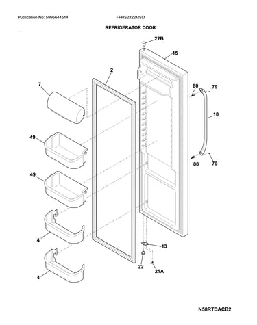 Refrigerator door