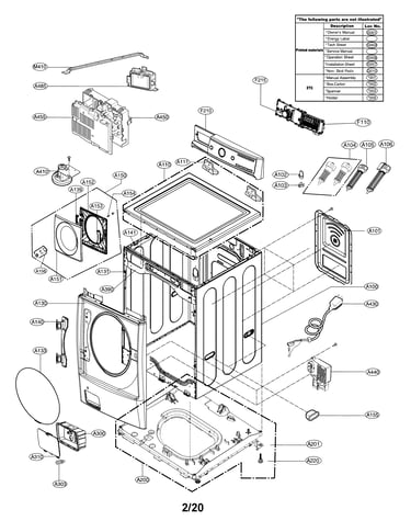 Cabinet & control panel