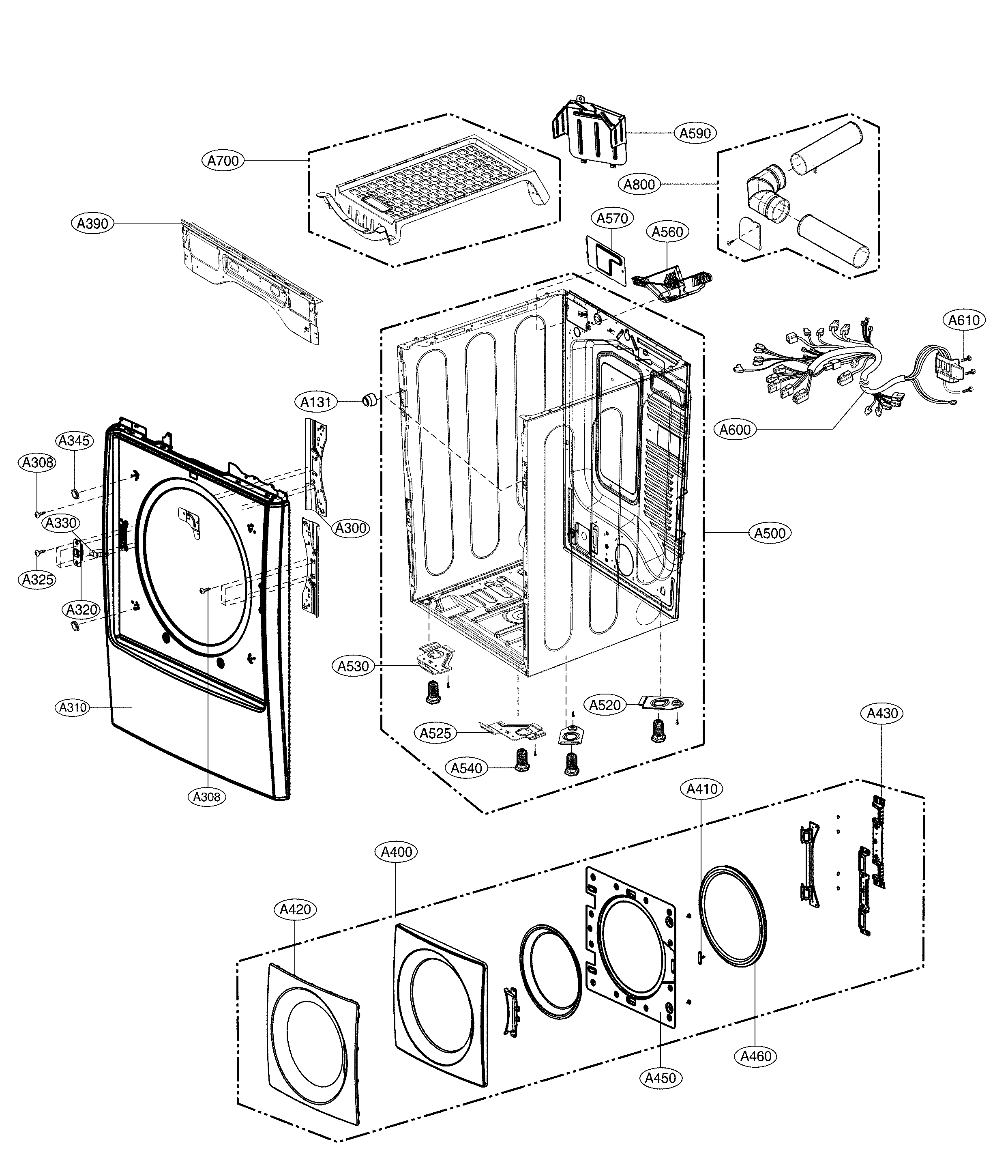 Cabinet & door - electric type