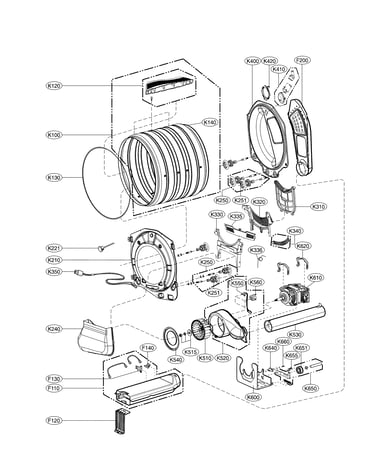 Drum & motor - electric type