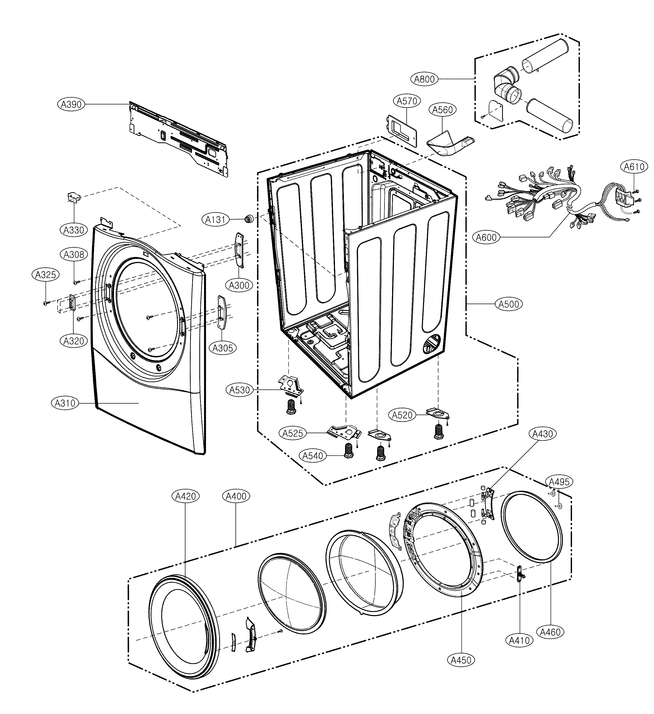 Cabinet & door - electric type