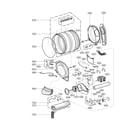 Kenmore 79681182311 drum & motor - electric type diagram