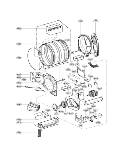 Drum & motor - electric type