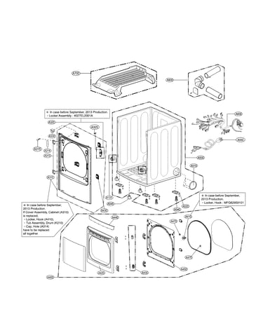 Cabinet & door : gas type