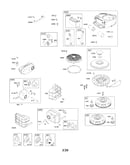 Air cleaner/blower housing/exhaust/flywheel