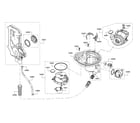 Bosch SHEM63W55N/11 water inlet/sump/heat pump diagram