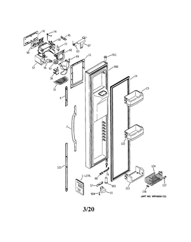 Freezer door