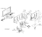 Sylvania LC320SL1-DS5 cabinet parts diagram