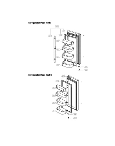 Refrigerator door