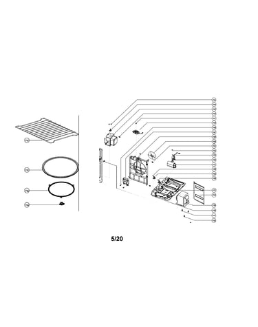 Microwave trays/magnetron/trans hv