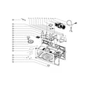 Kenmore 11183539910 microwave cavity/ventilation motor diagram