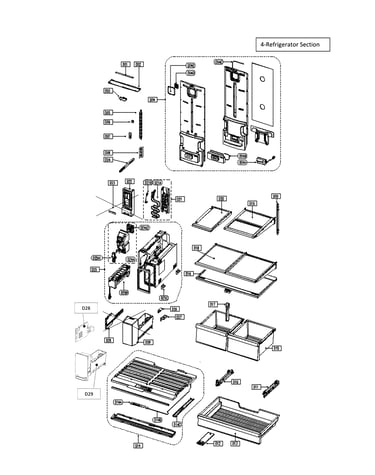 Refrigerator section