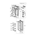 Kenmore 11175032020 refrigerator door diagram
