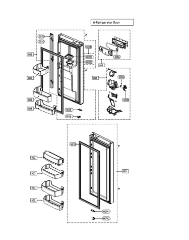 Refrigerator door