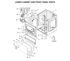 Whirlpool CSP2940HQ0 lower cabinet & front panel diagram
