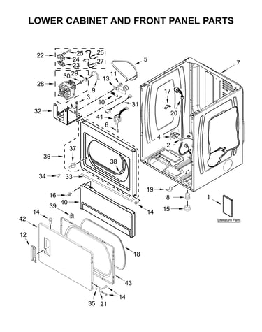 Lower cabinet & front panel