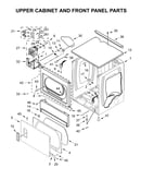 Upper cabinet & front panel parts