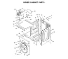 Whirlpool CGT9000GQ0 dryer cabinet parts diagram