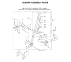 Whirlpool CGT9100GQ0 burner assembly parts diagram