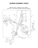 Burner assembly parts