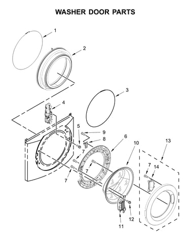 Washer door
