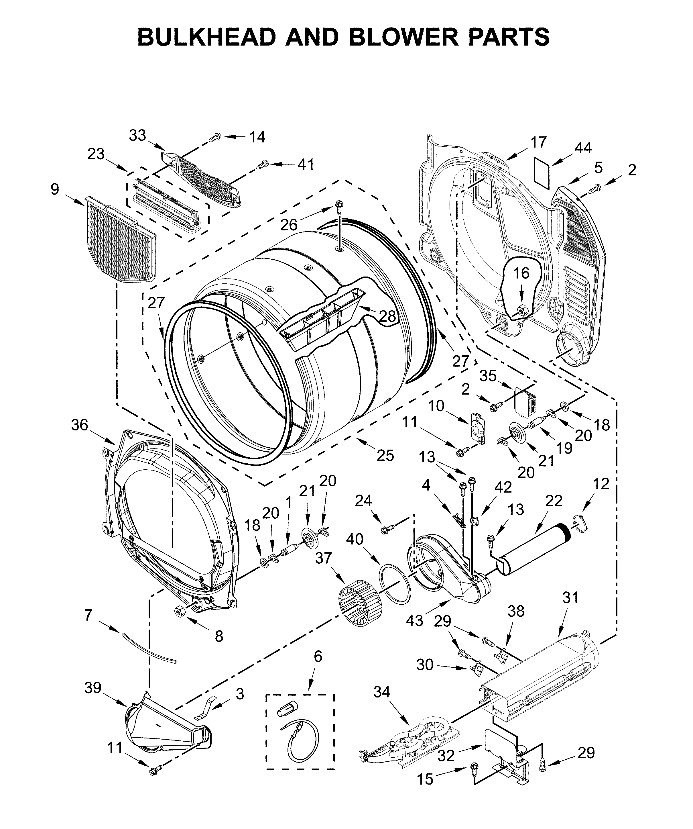 Bulkhead & blower parts