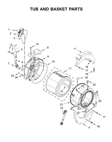 Tub & basket parts